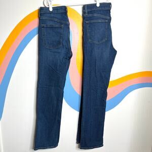 Lot of 2 Old Navy Boys Kids Straight Jeans Size 16 Blue Denim Built In Flex